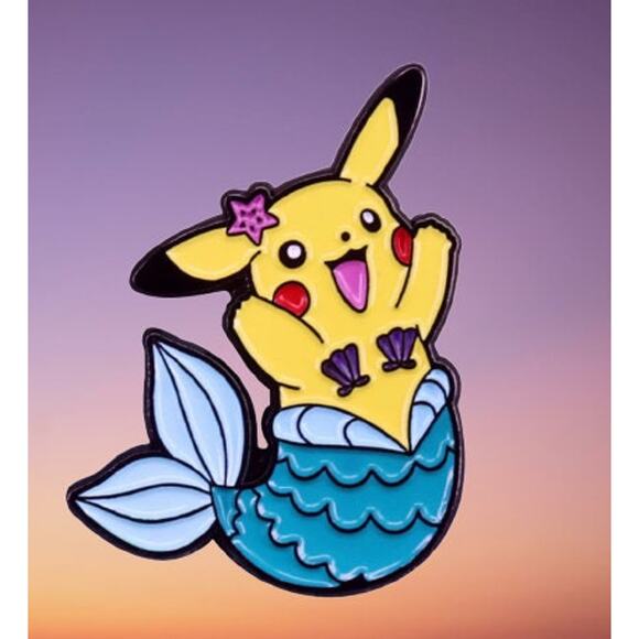 Pokemon Pikachu Mermaid Starbucks Mermaid Enamel Pins 370 - Picture 3 of 4
